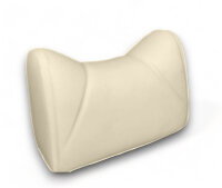 Kopfstützen Hasenohr Paar Kunstleder beige hinten für Mercedes SL R107 W115 etc.