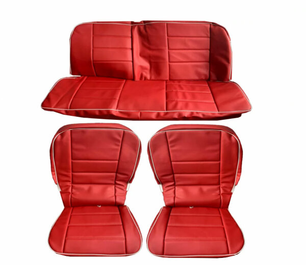 Sitzbezüge Schonbezüge Tür-Seitenverkleidung für VW Käfer 1200 rot