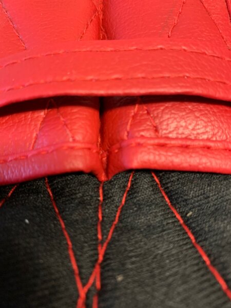 Tasche Etui für Verdeckhebel Verdeckgriffe für Mercedes SL R107 rot