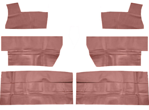 Türverkleidungen Seitenverkleidungen für Mercedes SL R107 SLC C107 dunkelrot