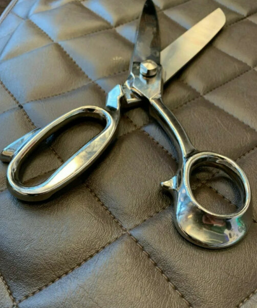 Profi Schneiderschere Sattlerschere Edelstahl Leder Stoff Polster Heimwerker Neu