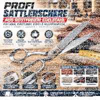 Profi Schneiderschere Sattlerschere Edelstahl Leder Stoff Polster Heimwerker Neu