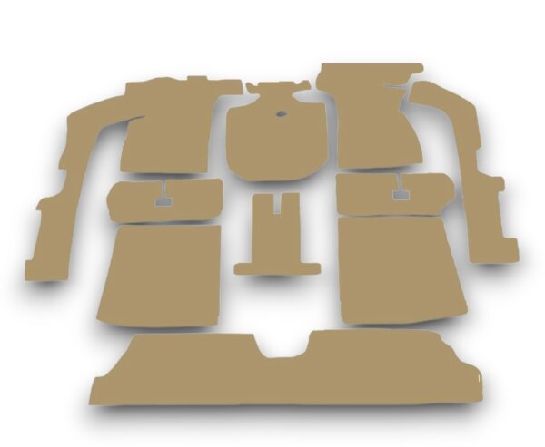 Teppichsatz für VW Golf 1 Cabrio 1979 - 2002 beige