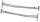 2x Planenbügel aus Stahl für Flachplane PKW- Anhänger 1,0 - 1,45m verstellbar
