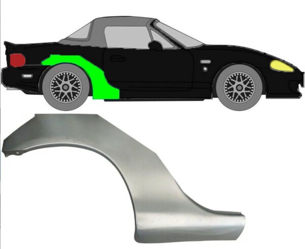 Kotflügel für Mazda MX - 5 1998 - 2005 hinten rechts