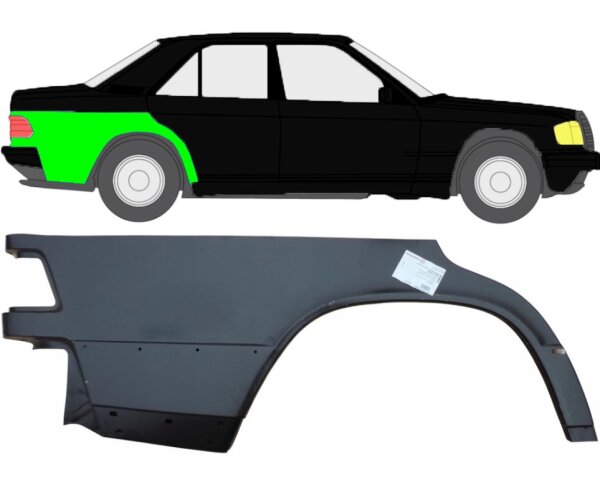 Kotflügel für Mercedes W201 190 1982 - 1993 hinten rechts