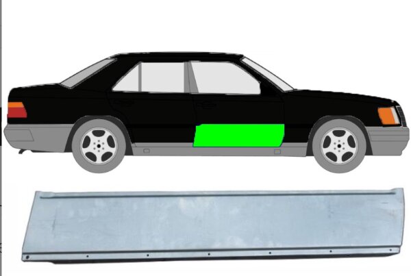 Türleiste für Mercedes E – Klasse W124 1984 – 1996 vorne rechts