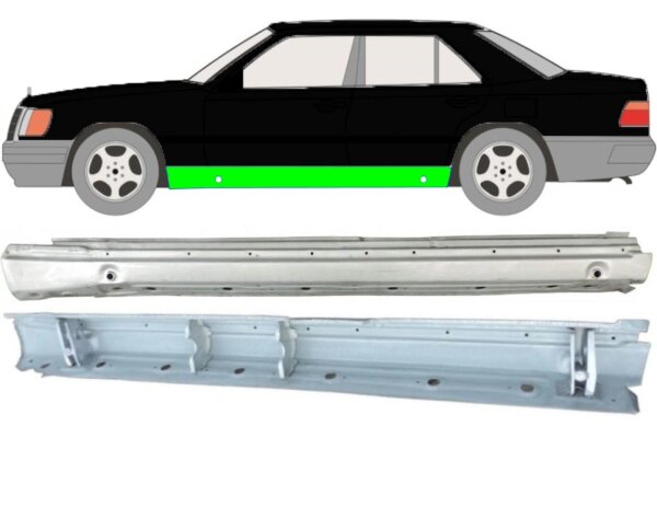 Schweller mit Verstärkung für Mercedes E – Klasse W124 1984 – 1996 links