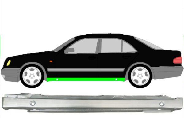 Vollschweller für Mercedes E – Klasse W210 1995 – 2003 links