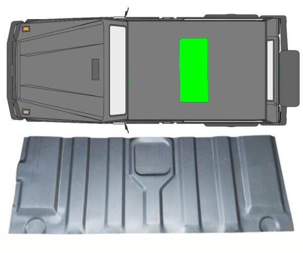 Vorderteil Boden für Mercedes G – Klasse W460 W461 W463 1979 – 2021 hinten