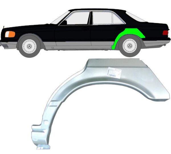 Radlauf für Mercedes S – Klasse W126 1979 – 1991 links