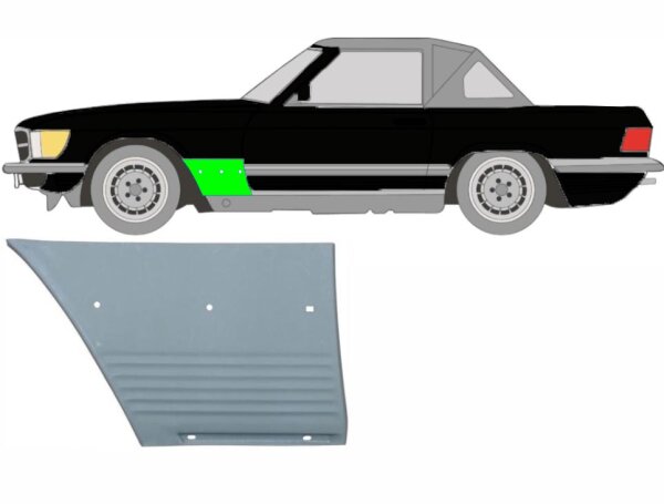 Kotflügel für Mercedes SL R107 1971 – 1989 vorne links