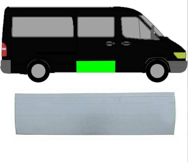 Seitenleiste Schiebetür außen für Mercedes Sprinter 1995 – 2006 rechts