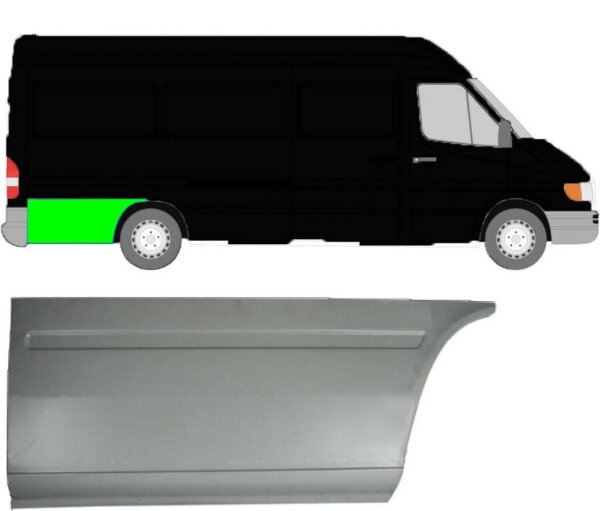 Kotflügel für Mercedes Sprinter langer Radstand 1995 – 2006 hinten rechts