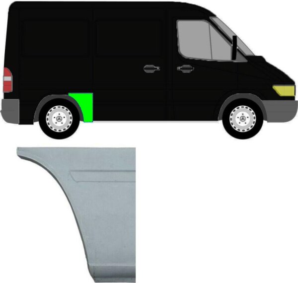 Kotflügel für Mercedes Sprinter kurzer Radstand 1995 – 2006 hinten rechts