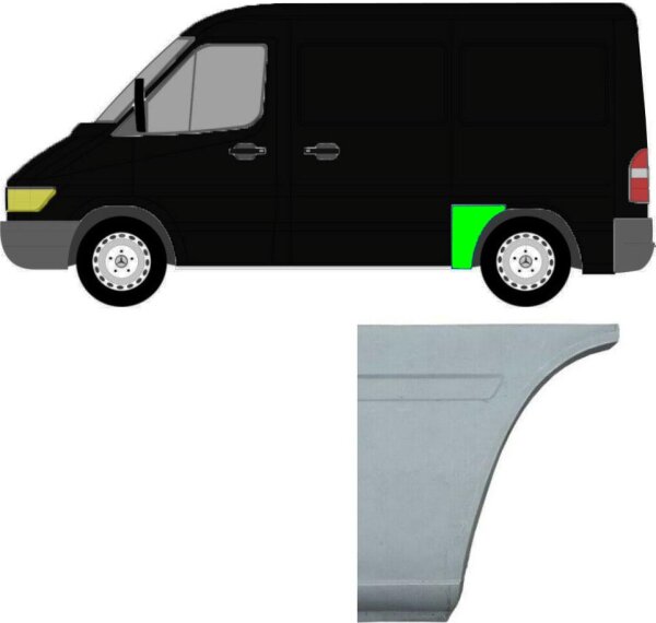 Kotflügel für Mercedes Sprinter kurzer Radstand 1995 – 2006 hinten links