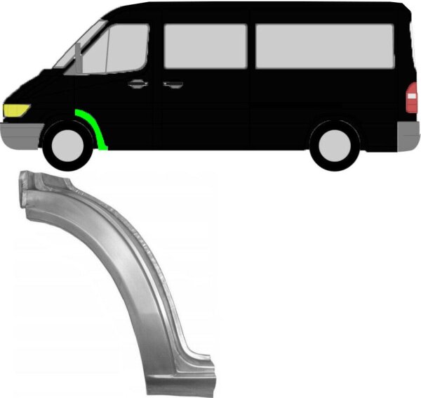 Radlauf für Mercedes Sprinter 1995 – 2006 vorne links