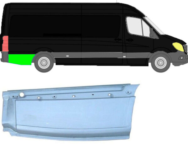 Kotflügel für Mercedes Sprinter langer Radstand 2006 – 2021 hinten rechts