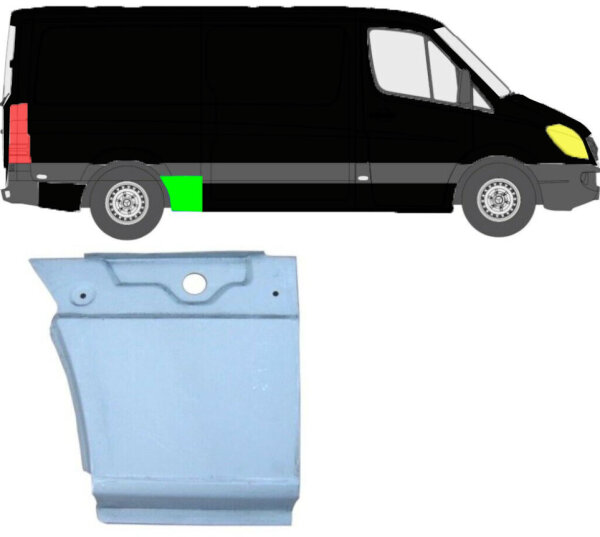 Kotflügel für Mercedes Sprinter kurzer Radstand 2006 – 2021 hinten rechts