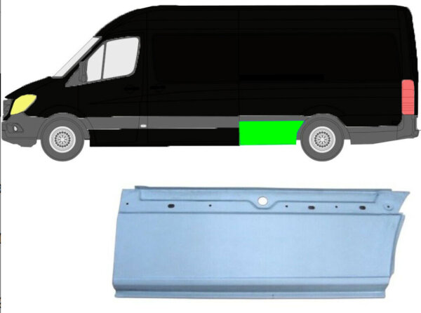 Kotflügel für Mercedes Sprinter extra langer Radstand 2006 – 2021 hinten links