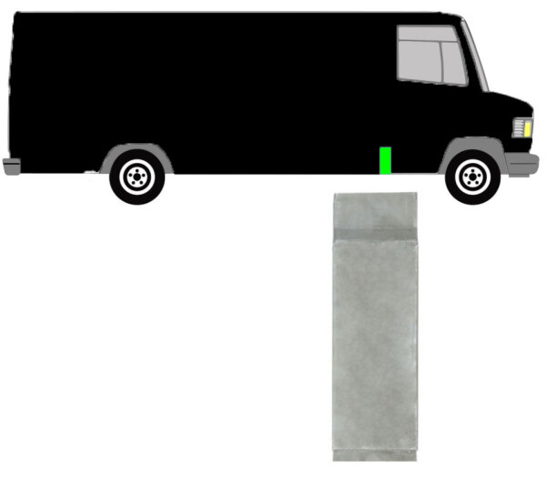 Seitenleiste für Mercedes T2 1986 – 1996 vorne rechts