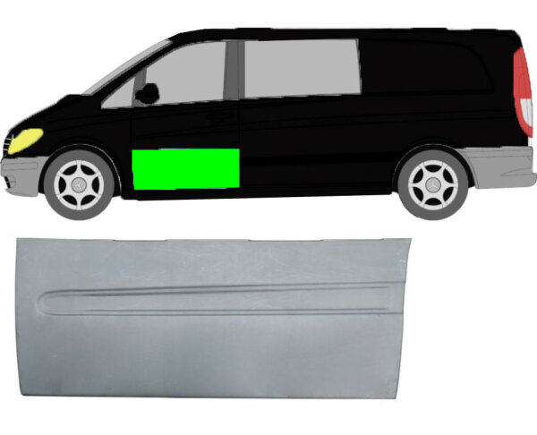 Türleiste außen für Mercedes Vito W639 2003 – 2014 vorne links