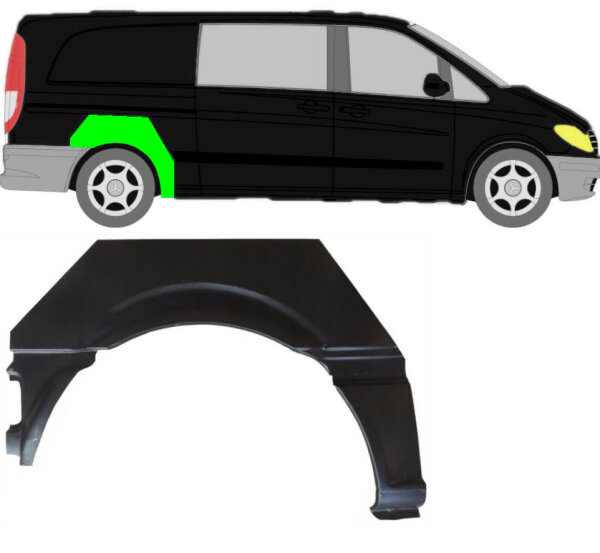 Radlauf für Mercedes Vito W639 2003 – 2014 hinten rechts