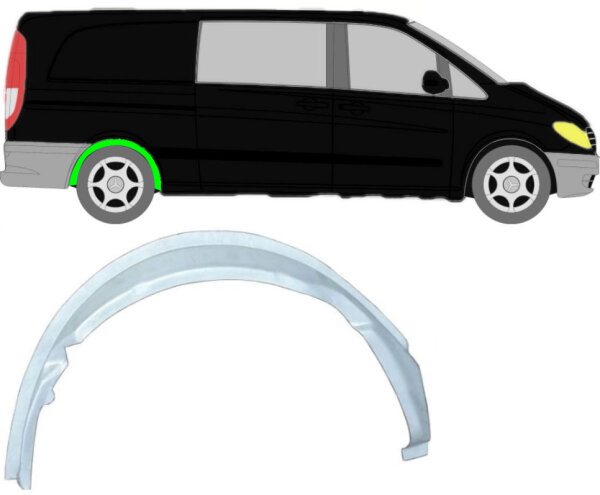 Radlauf innen für Mercedes Vito W639 2003 – 2014 hinten rechts