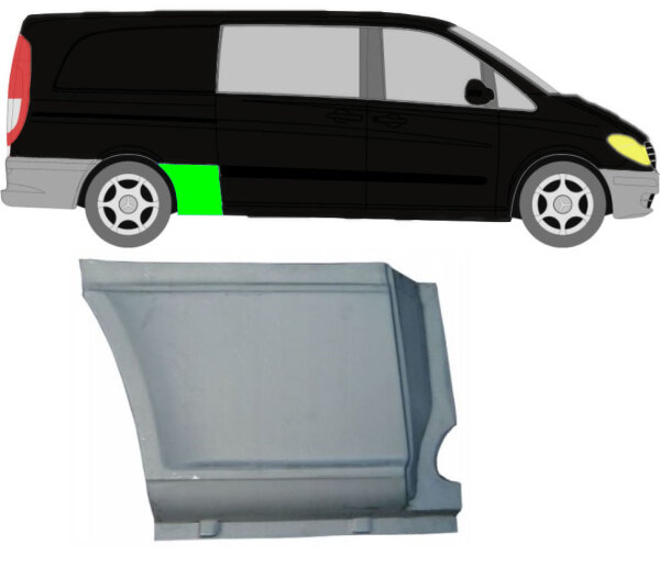 Kotflügel für Mercedes Vito W639 langer Radstand 2003 – 2014 hinten rechts