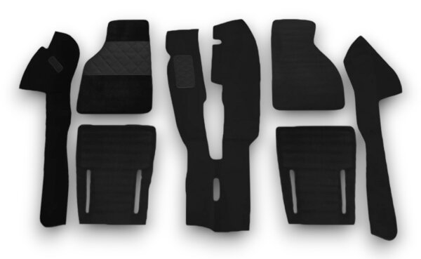 Teppichsatz passend für Fiat X 1/9 Baujahr 1972-1989 schwarz