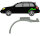 Radlauf für Mitsubishi Outlander 2001 – 2007 links