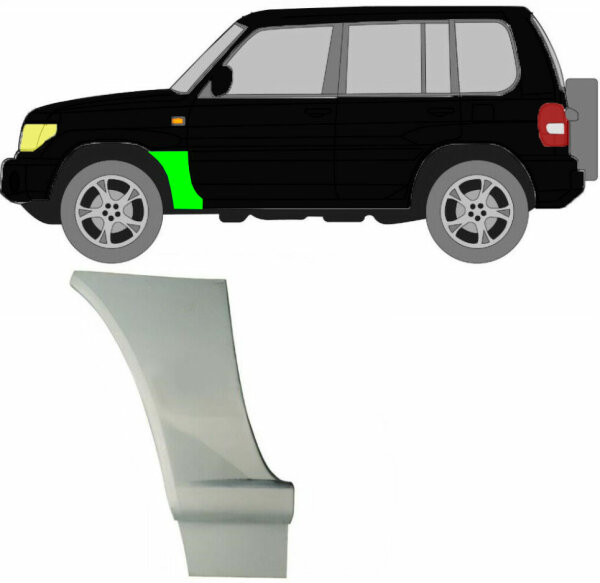 Kotflügel für Mitsubishi Pajero Pinin 1998 – 2006 vorne links