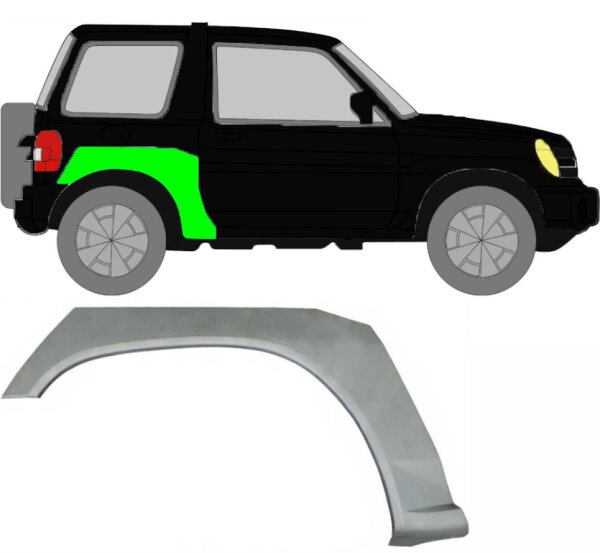 Radlauf für Mitsubishi Pajero Pinin 3 Türer 1998 – 2006 rechts