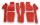 Teppichsatz passend für Fiat X 1/9 Baujahr 1972-1989 rot