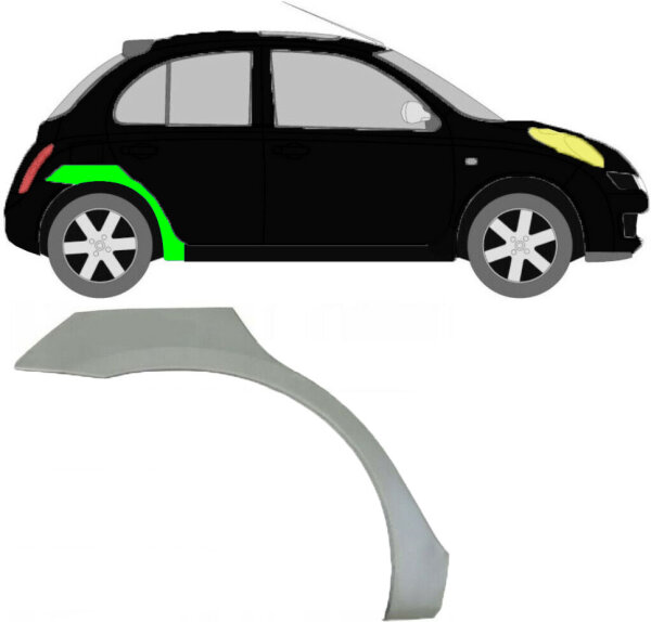 Radlauf für Nissan Micra K12 2002 – 2010 rechts