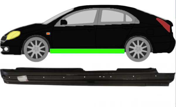 Schweller für Nissan Primera P12 2001 – 2007 links
