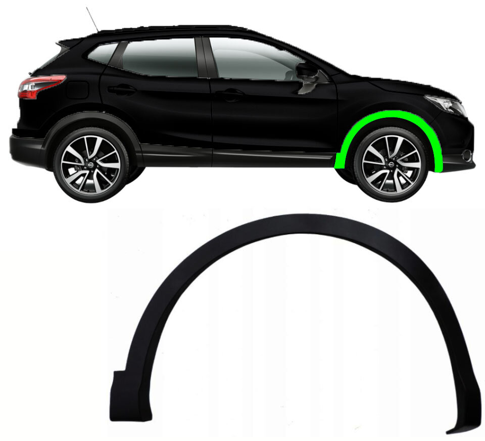 NISSAN QASHQAI 1 J10 FACELIFT 2010-2013 KOTFLÜGEL VORNE LINKS
