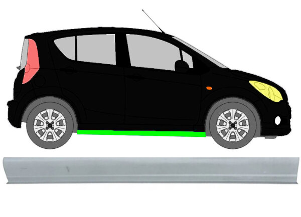 Schweller für Opel Agila 2008 – 2015 rechts