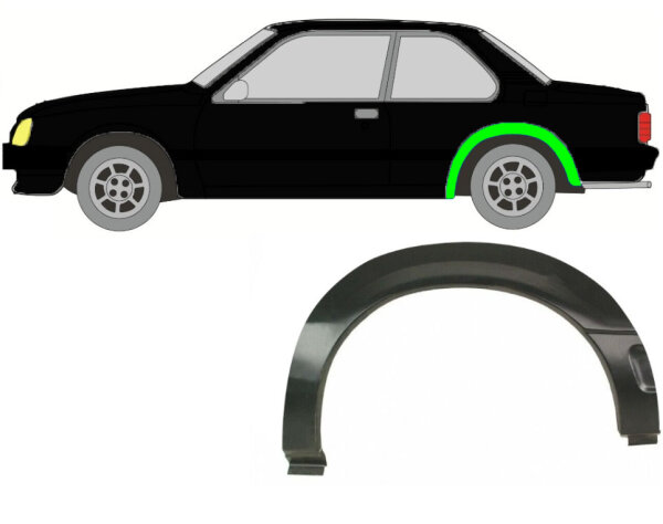 Radlauf für Opel Ascona 1981 – 1988 3 Türer links