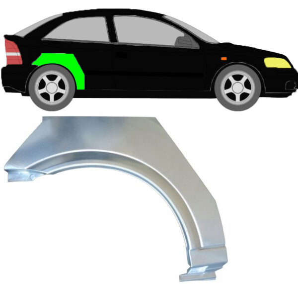 Radlauf für Opel Astra G 1998 – 2009 3 Türer rechts