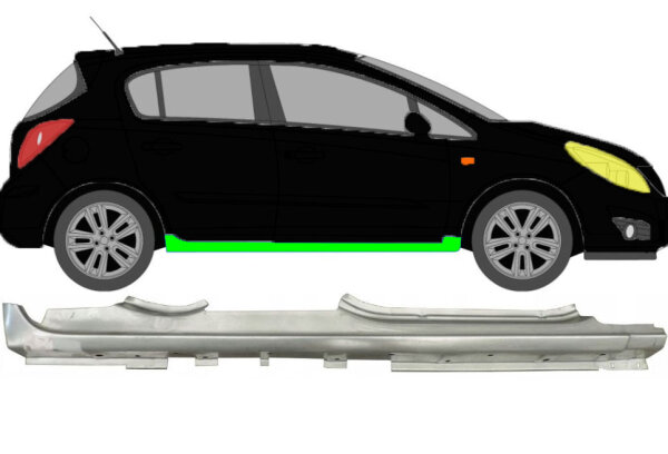 Schweller für Opel Corsa D 2006 – 2015 5 Türer rechts