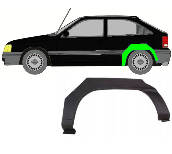 Radlauf für Opel Kadett E 3 Türer 1984 – 1993 links