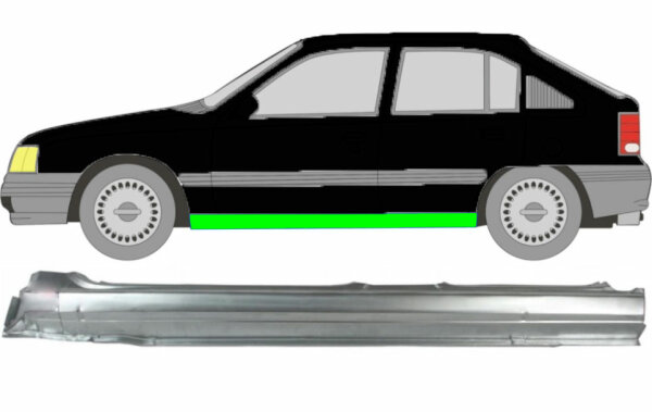 Schweller für Opel Kadett E 5 Türer 1984 – 1993 links