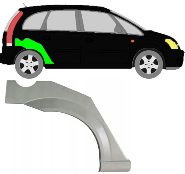 Radlauf für Opel Meriva 2003 – 2010 rechts