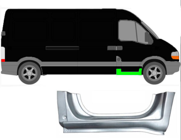 Schweller für Opel Movano 1998 – 2010 vorne rechts