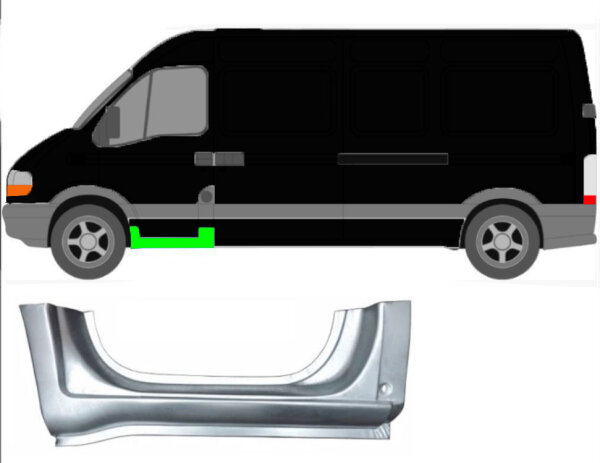 Schweller für Opel Movano 1998 – 2010 vorne links