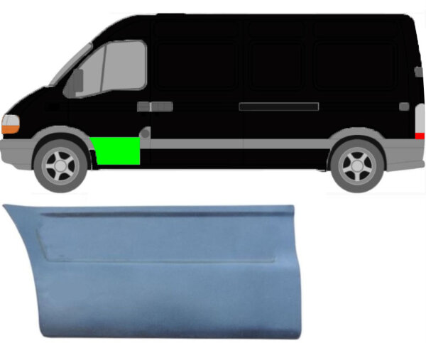 Türleiste für Opel Movano 1998 – 2010 vorne links