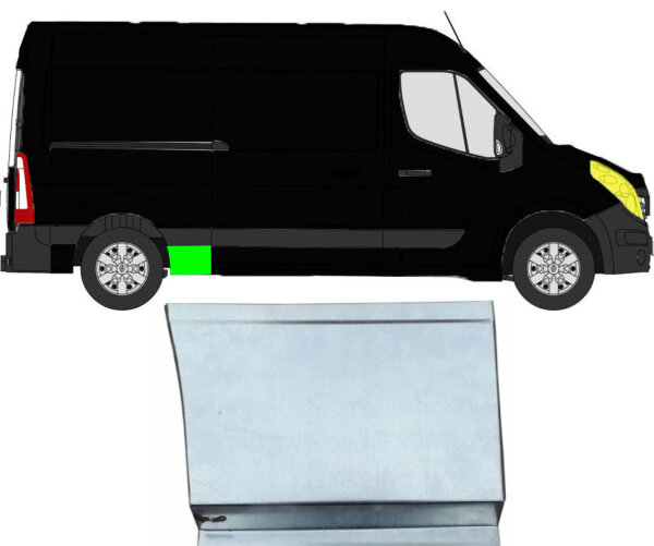 Kotflügel kurz für Opel Movano 2010 – 2021 hinten rechts