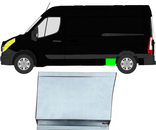 Kotflügel kurz für Opel Movano 2010 – 2021 hinten rechts