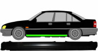 Schweller für Opel Omega A 1986 – 1993 links